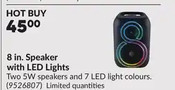 Princess Auto 8 in. Speaker with LED Lights offer