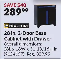 Princess Auto 28 in. 2-Door Base Cabinet with Drawer offer