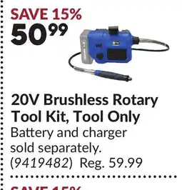 Princess Auto 20V Brushless Rotary Tool Kit offer