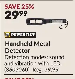 Princess Auto Handheld Metal Detector offer
