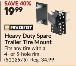 Princess Auto Heavy Duty Spare Trailer Tire Mount offer