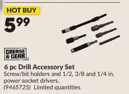 Princess Auto 6 pc Drill Accessory Set offer