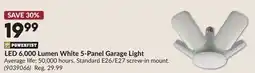 Princess Auto LED 6,000 Lumen White 5-Panel Garage Light offer