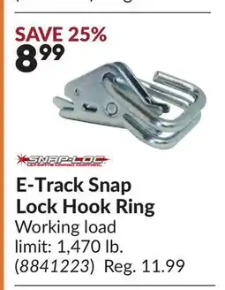 Princess Auto E-Track Snap Lock Hook Ring offer