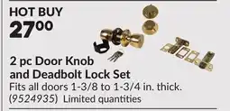 Princess Auto 2 pc Door Knob and Deadbolt Lock Set offer