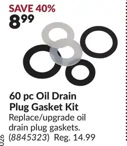 Princess Auto 60 pc Oil Drain Plug Gasket Kit offer