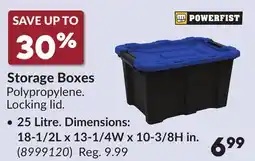 Princess Auto 25 Litre. Dimensions: 18-1/2L x 13-1/4W x 10-3/8H in. Storage Boxes offer