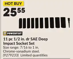 Princess Auto 11 pc 1/2 in. dr SAE Deep Impact Socket Set offer