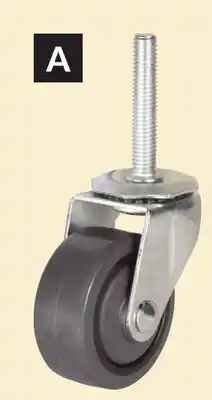 Princess Auto Swivel 3 in. Precision-Bearing Threaded-Stem Casters offer