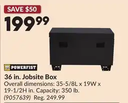 Princess Auto 36 in. Jobsite Box offer