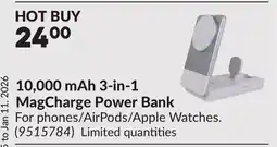 Princess Auto 10,000 mAh 3-in-1 MagCharge Power Bank offer