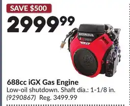 Princess Auto 688cc iGX Gas Engine offer