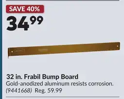 Princess Auto 32 in. Frabil Bump Board offer