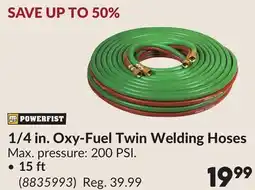 Princess Auto 1/4 in. Oxy-Fuel Twin Welding Hoses offer