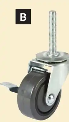 Princess Auto 3 in. Precision-Bearing Threaded-Stem Casters offer