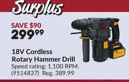 Princess Auto 18V Cordless Rotary Hammer Drill offer