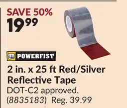 Princess Auto 2 in. x 25 ftRed/Silver Reflective Tape offer