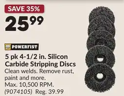 Princess Auto 5 pk 4-1/2 in. Silicon Carbide Stripping Discs offer