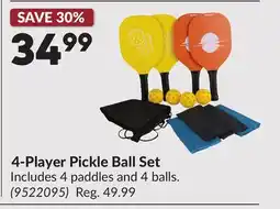 Princess Auto 4-Player Pickle Ball Set offer