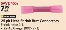 Princess Auto 25 pk Heat-Shrink ButtConnectors offer