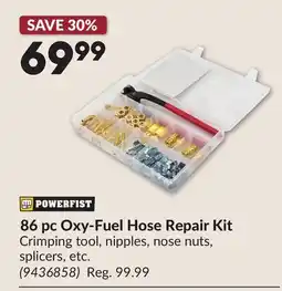 Princess Auto 86 pc Oxy-Fuel Hose Repair Kit offer