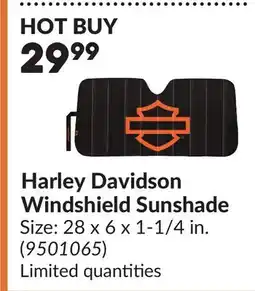 Princess Auto Harley Davidson Windshield Sunshade offer