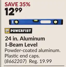 Princess Auto 24 in. Aluminum I-Beam Level offer