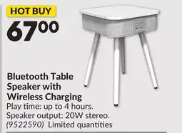 Princess Auto Bluetooth Table Speaker with Wireless Charging offer