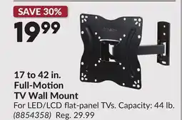 Princess Auto 17 to 42 in. Full-Motion TV Wall Mount offer