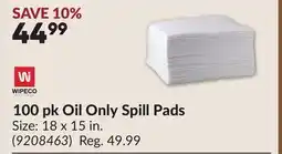 Princess Auto 100 pk Oil Only Spill Pads offer