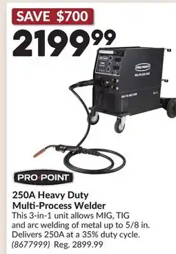 Princess Auto 250A Heavy Duty Multi-Process Welder offer