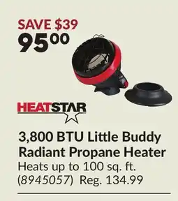 Princess Auto 3,800 BTU Little Buddy Radiant Propane Heater offer
