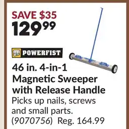 Princess Auto 46 in. 4-in-1 Magnetic Sweeper with Release Handle offer