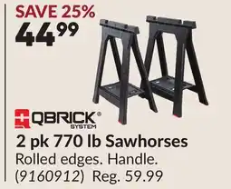 Princess Auto 2 pk 770 lb Sawhorses offer