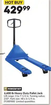 Princess Auto 6,600 lb Heavy Duty Pallet Jack offer