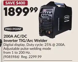 Princess Auto 200A AC/DC Inverter TIG/Arc Welder offer