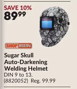 Princess Auto Sugar Skull Auto-Darkening Welding Helmet offer