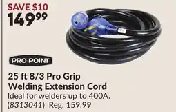 Princess Auto 25 ft 8/3 Pro Grip Welding Extension Cord offer