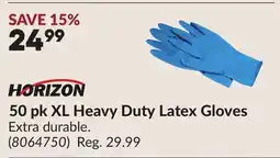 Princess Auto 50 pk XL Heavy Duty Latex Gloves offer