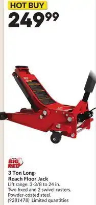 Princess Auto 3 Ton Long- Reach Floor Jack offer