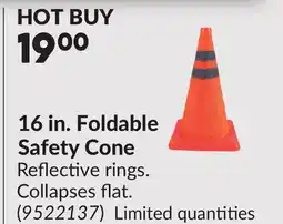 Princess Auto 16 in. Foldable Safety Cone offer