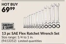 Princess Auto 13 pc SAE Flex Ratchet Wrench Set offer