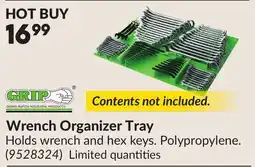 Princess Auto Wrench Organizer Tray offer