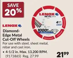 Princess Auto Diamond-Edge Metal Cut-Off Wheels offer