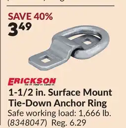 Princess Auto 1-1/2 in. Surface Mount Tie-Down Anchor Ring offer