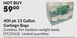 Princess Auto 400 pk 13 Gallon Garbage Bags offer