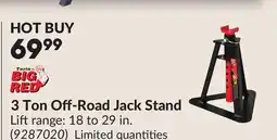 Princess Auto 3 Ton Off-Road Jack Stand offer