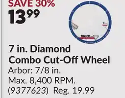 Princess Auto 7 in. Diamond Combo Cut-OffWheel offer