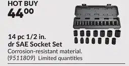Princess Auto 14 pc 1/2 in. dr SAE Socket Set offer