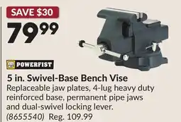 Princess Auto 5 in. Swivel-Base Bench Vise offer